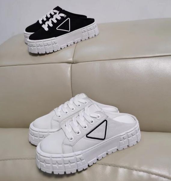 designer women thick soles slippers canvas triangular raised muffin shoes casual breathable high muffin slippers ladies black white muller s
designer women thick soles slippers canvas triangular raised muffin shoes casual breathable high muffin slippers ladies black white muller s