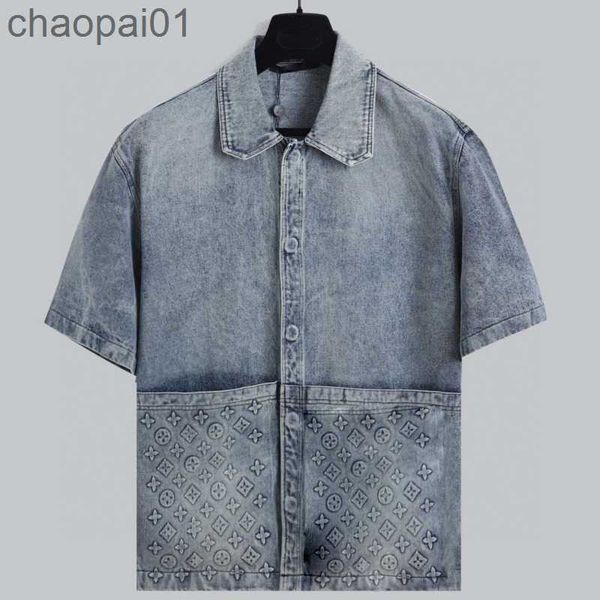 brand casual luxury shirt mens designer t shirt 3d embossed short sleeve denim jacket large pocket fashion shirts summer button polos cardig, White;black
brand casual luxury shirt mens designer t shirt 3d embossed short sleeve denim jacket large pocket fashion shirts summer button polos cardig, White;black