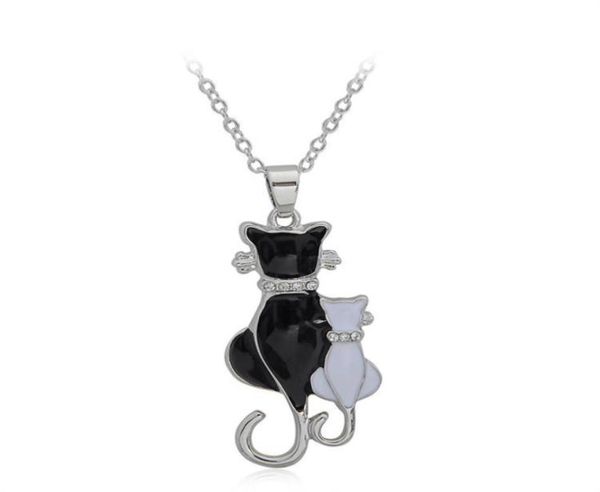 fashion love animal necklaces chinese diamond two cats couple pendnat necklace european and american jewelry for women girls lover2123975, Silver
fashion love animal necklaces chinese diamond two cats couple pendnat necklace european and american jewelry for women girls lover2123975, Silver