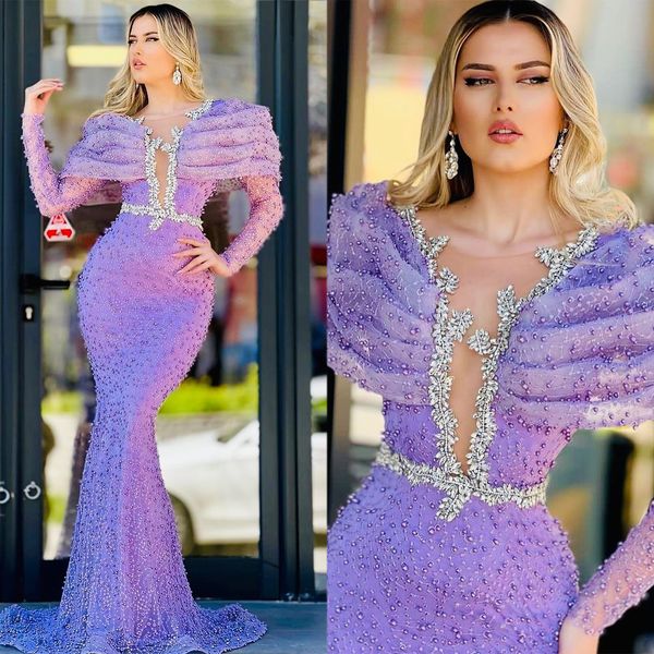 gorgeous purple mermaid evening dresses off shoulder long sleeve beaded ruched women evening pageant prom gowns, Black
gorgeous purple mermaid evening dresses off shoulder long sleeve beaded ruched women evening pageant prom gowns, Black
