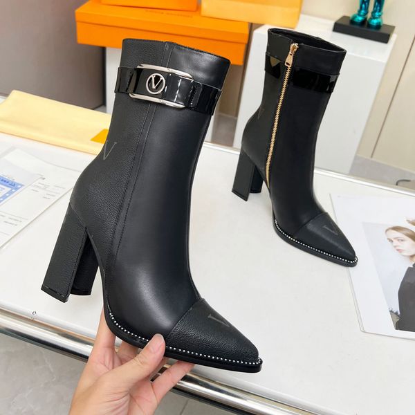 designer boots luxury brand genuine leather martin boots ankle booties woman short boot sneakers trainers slipper sandals by 9 w362 003, Black
designer boots luxury brand genuine leather martin boots ankle booties woman short boot sneakers trainers slipper sandals by 9 w362 003, Black