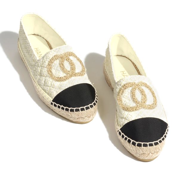2023 new woman designer slipper espadrilles tweed luxury man fisherman sandal canvas flat shoe cotton leather summer slide with box, Black
2023 new woman designer slipper espadrilles tweed luxury man fisherman sandal canvas flat shoe cotton leather summer slide with box, Black
