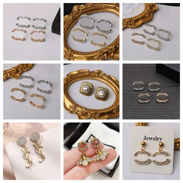 fashion designer earrings letters stud earring crystal women rhinestone wedding christm party jewerlry accessories gifts 20style, Golden;silver
fashion designer earrings letters stud earring crystal women rhinestone wedding christm party jewerlry accessories gifts 20style, Golden;silver