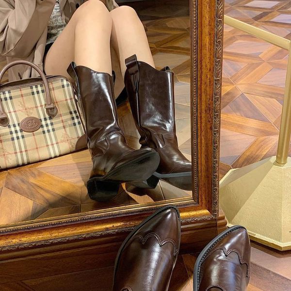boots fashion boots for women spring/autumn square heel female mid-calf boots ladies slip-on pointed toe western boots women 230729, Black
boots fashion boots for women spring/autumn square heel female mid-calf boots ladies slip-on pointed toe western boots women 230729, Black