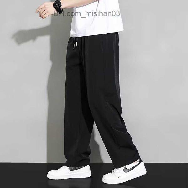 men's pants summer cool ice silk thin soft men's cropped pants casual daily sports straight solid color pants quick dry jogging sp, Black
men's pants summer cool ice silk thin soft men's cropped pants casual daily sports straight solid color pants quick dry jogging sp, Black