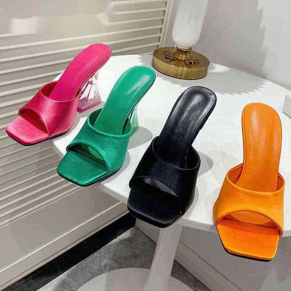 sandals green silk transparent strange high heels woman slippers peep toe mules lady pumps women slides 220232, Black
sandals green silk transparent strange high heels woman slippers peep toe mules lady pumps women slides 220232, Black