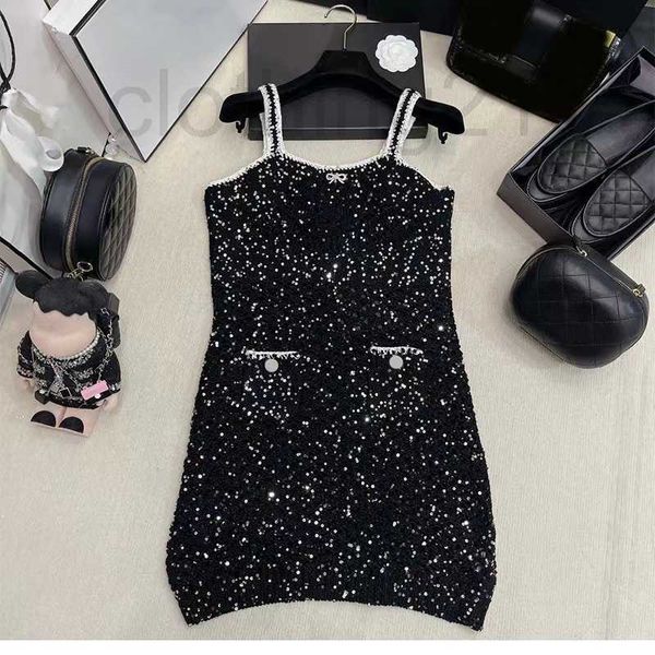 basic & casual dresses designer 2023 summer new women's heavy craft mantianxing crystal bead yarn slim slip dress nk9j, Black;gray
basic & casual dresses designer 2023 summer new women's heavy craft mantianxing crystal bead yarn slim slip dress nk9j, Black;gray