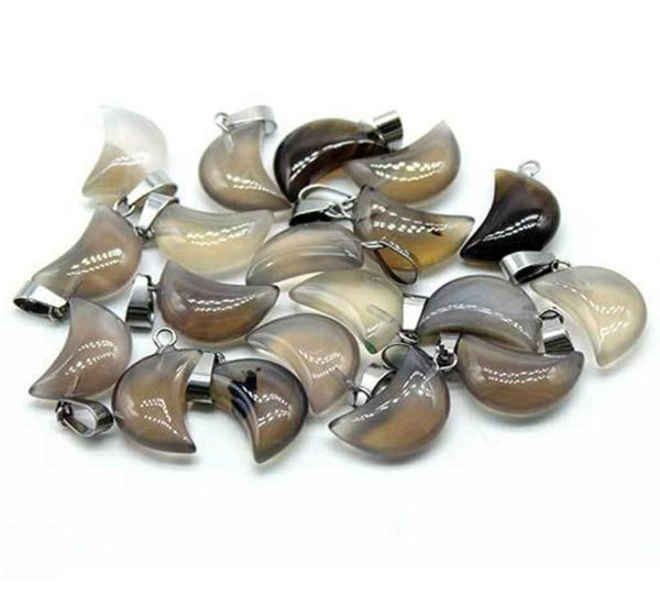 fashion natural healing crystal grey agate stones moon shape necklace pendant for decoration gift jewelry50549301254601, Silver
fashion natural healing crystal grey agate stones moon shape necklace pendant for decoration gift jewelry50549301254601, Silver