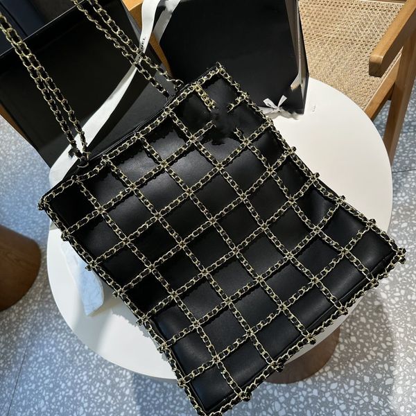 2023 New Designer Handbag Shoulder Bag High Capacity Leather Mesh Gold Chain Shopping Bag, Black
2023 New Designer Handbag Shoulder Bag High Capacity Leather Mesh Gold Chain Shopping Bag, Black