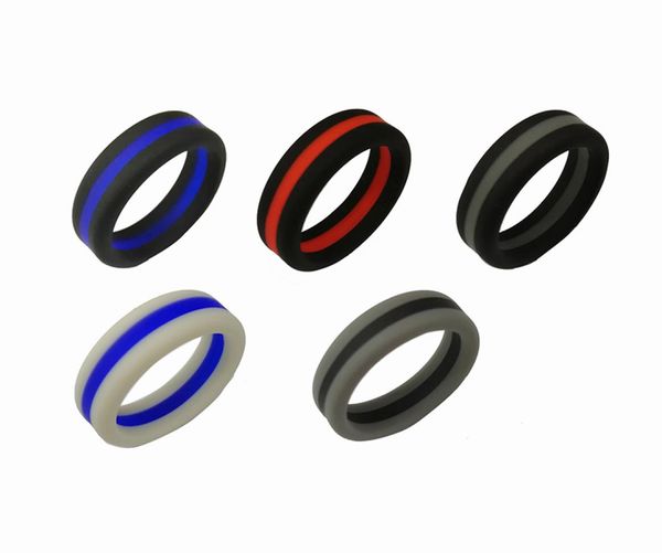 double color silicone wedding rings 8mm flexible sport band ring for women men comfortable fit lightweigh ring multi colors1355857, Slivery;golden
double color silicone wedding rings 8mm flexible sport band ring for women men comfortable fit lightweigh ring multi colors1355857, Slivery;golden