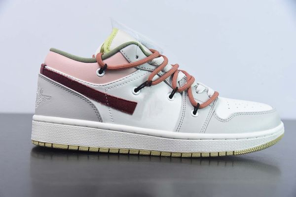 2023 lace-up 1s basketball shoes 1 low cover in beige grey pink deep red men women lifestyle outdoor sneakers
2023 lace-up 1s basketball shoes 1 low cover in beige grey pink deep red men women lifestyle outdoor sneakers