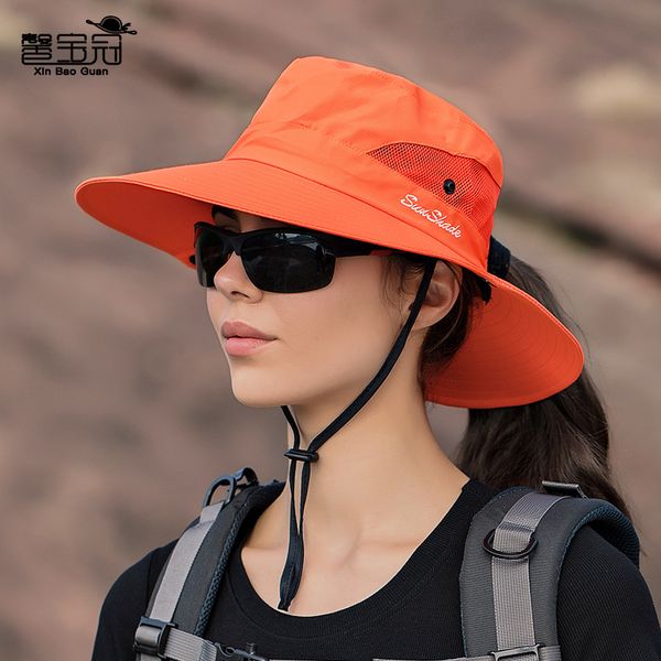 fashion designer jewelry outdoor sun hat folding sunscreen female ponytail bucket hat versatile sunshade baseball cap wholesale mzy72, Blue;gray
fashion designer jewelry outdoor sun hat folding sunscreen female ponytail bucket hat versatile sunshade baseball cap wholesale mzy72, Blue;gray