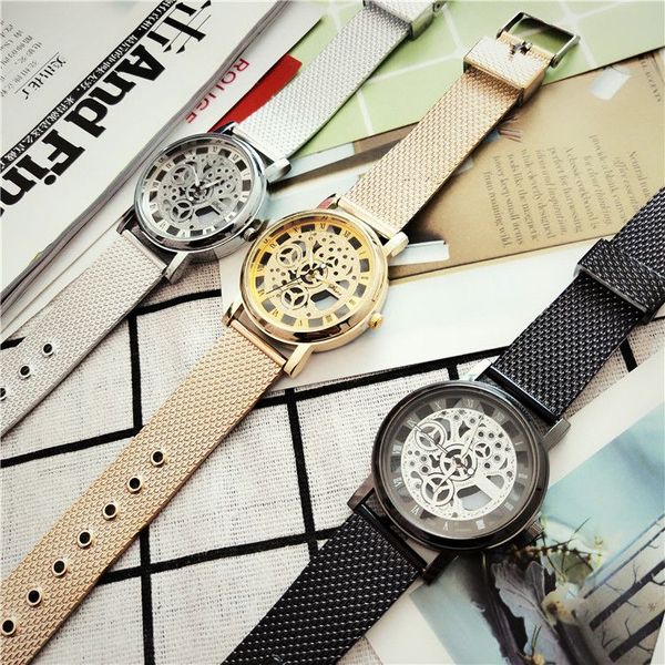fashion designer han bian yuan sufeng exo watch male trend hollowed-out personality simple couple watch, Slivery;black
fashion designer han bian yuan sufeng exo watch male trend hollowed-out personality simple couple watch, Slivery;black