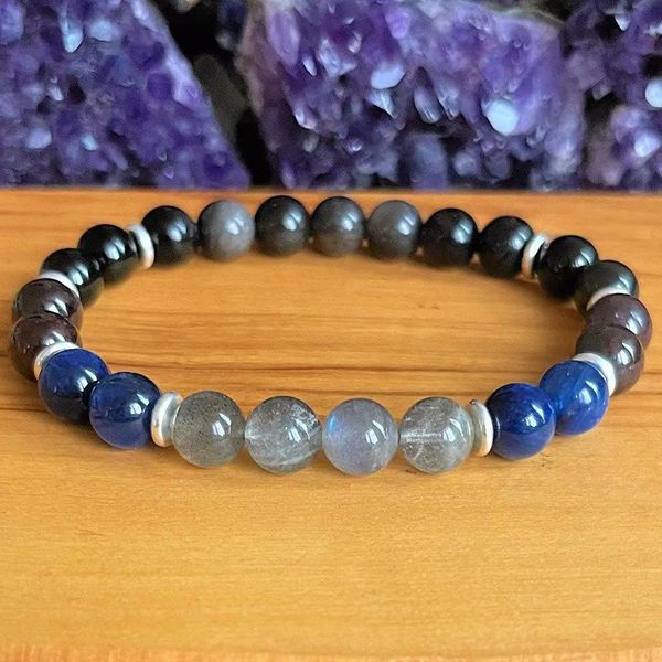 mg1847 8 mm labradorite kyanite garnet black tourmaline silver obsidian bracelet womens negative energy protection wrist mala
mg1847 8 mm labradorite kyanite garnet black tourmaline silver obsidian bracelet womens negative energy protection wrist mala