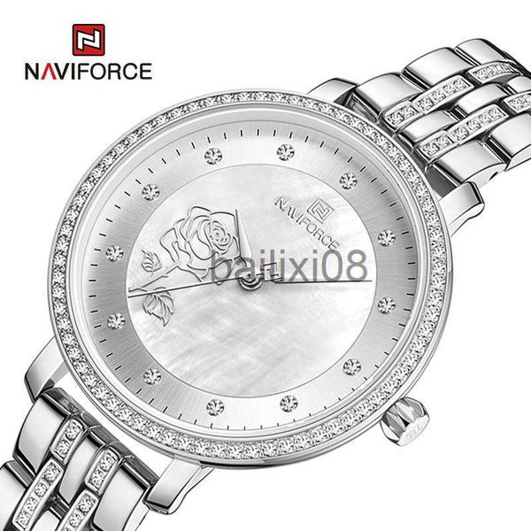 other watches luxury brand naviforce women watch fashion elegant ladies quartz wristwatch creative dial with diamond waterproof clock brelet, Slivery;black
other watches luxury brand naviforce women watch fashion elegant ladies quartz wristwatch creative dial with diamond waterproof clock brelet, Slivery;black