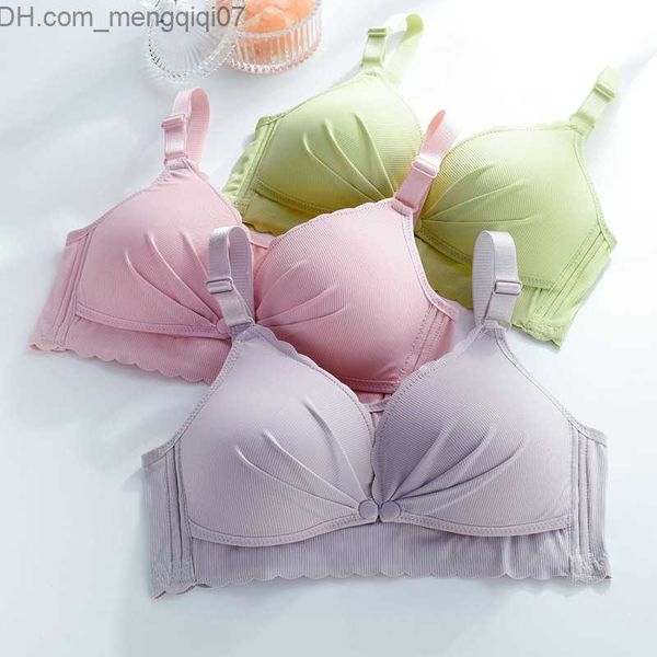 maternity intimates nursing bra with open buckle no steel ring double layer seamless postpartum nursing bra underwear with detachable and br, White
maternity intimates nursing bra with open buckle no steel ring double layer seamless postpartum nursing bra underwear with detachable and br, White