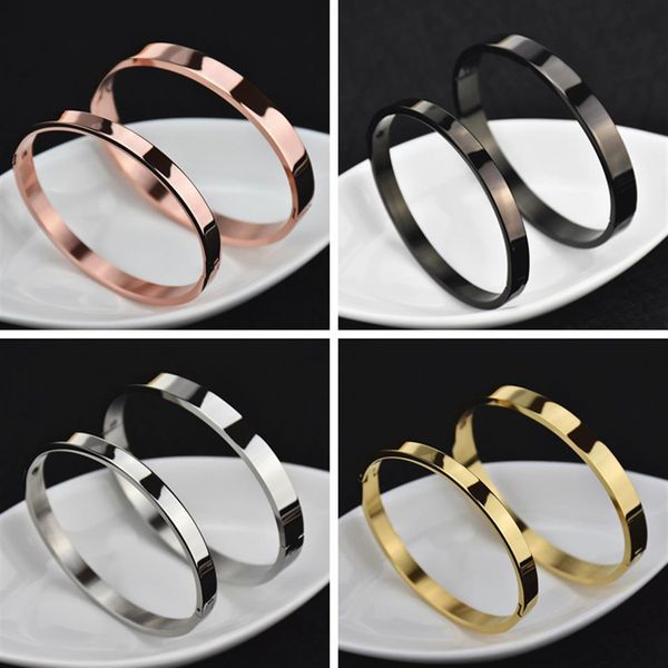 titanium steel men women bracelet silver rose gold lover designer bracelet bangles women men luxury bracelet couple jewelry227j, Black 
titanium steel men women bracelet silver rose gold lover designer bracelet bangles women men luxury bracelet couple jewelry227j, Black