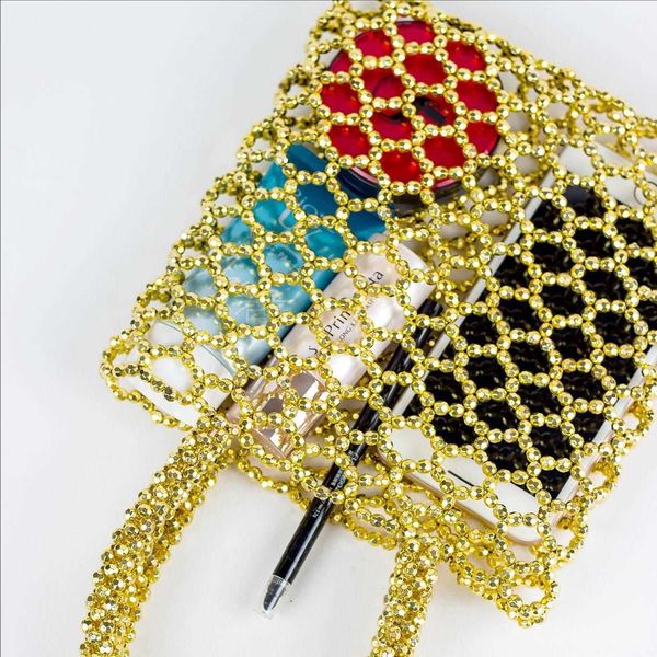 net red hand woven gold silver plated acrylic bead hollowed out geometric simple fashion handbag 230731
net red hand woven gold silver plated acrylic bead hollowed out geometric simple fashion handbag 230731