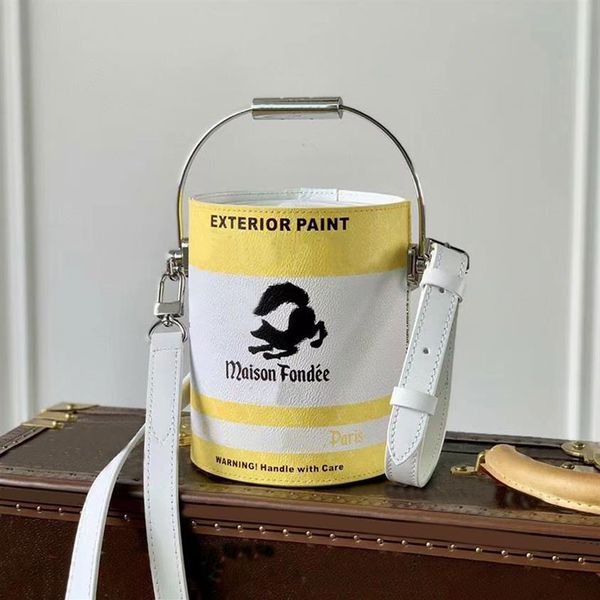 7a bucket bags paint can women designer handbags fashion letters leather soft drawstring men sports cover metal handle sport style2293
7a bucket bags paint can women designer handbags fashion letters leather soft drawstring men sports cover metal handle sport style2293