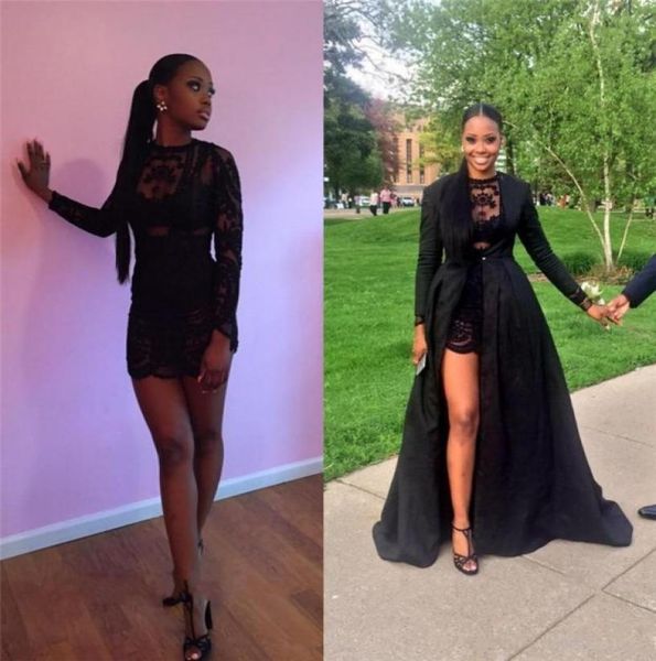 black lace two pieces prom dresses long sleeves detachable coat floor length evening dresses 2019 african party pageant gowns9876765
black lace two pieces prom dresses long sleeves detachable coat floor length evening dresses 2019 african party pageant gowns9876765