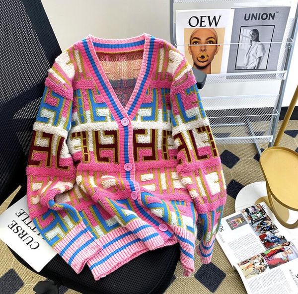 women's sweater 2023 autumn new fashion letter printing v-neck women's sweater coat design sense women's knitted cardigan, White;black
women's sweater 2023 autumn new fashion letter printing v-neck women's sweater coat design sense women's knitted cardigan, White;black