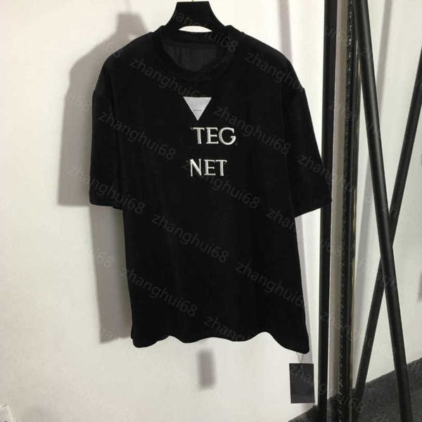 23ss womens t-shirt womens designer clothing tee embroidered letter wide velour short sleeve t-shirt womens clothes a1, White
23ss womens t-shirt womens designer clothing tee embroidered letter wide velour short sleeve t-shirt womens clothes a1, White
