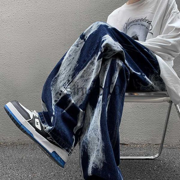 men's jeans jeans men tie-dye jeans high street straight denim pants men baggy fashion trend jean pants mens wide-leg bf clothing j2307, Blue
men's jeans jeans men tie-dye jeans high street straight denim pants men baggy fashion trend jean pants mens wide-leg bf clothing j2307, Blue