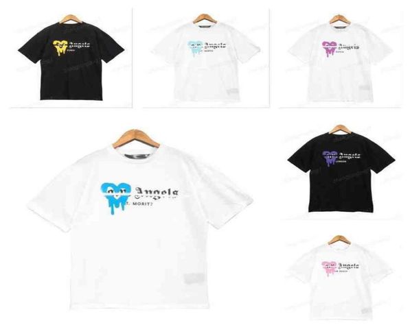 european designer of luxury tshirt brand s love design angel t shirt pa clothing spray letter short sve spring summer 6212692, White;black
european designer of luxury tshirt brand s love design angel t shirt pa clothing spray letter short sve spring summer 6212692, White;black
