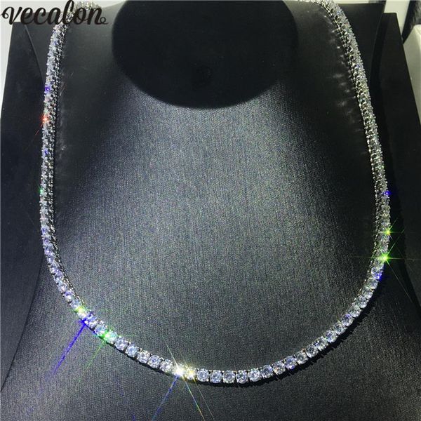 vecalon luxury tennis necklace white gold filled full 4mm 5a cz party wedding necklaces for women men hiphop jewelry gift271c, Black
vecalon luxury tennis necklace white gold filled full 4mm 5a cz party wedding necklaces for women men hiphop jewelry gift271c, Black