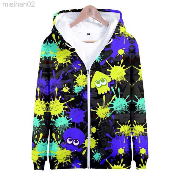 men's hoodies sweatshirts 2022 new splatoon 3 zipper sweatshirt long sleeve women men hoodie harajuku streetwear game 3d clothes hkd230, Black
men's hoodies sweatshirts 2022 new splatoon 3 zipper sweatshirt long sleeve women men hoodie harajuku streetwear game 3d clothes hkd230, Black