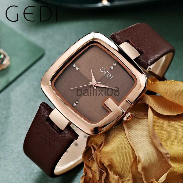 other watches gedi fashin women square watches minimalist waterproof quartz ladies clock brown leather strap casual simple female wrist watc, Slivery;black
other watches gedi fashin women square watches minimalist waterproof quartz ladies clock brown leather strap casual simple female wrist watc, Slivery;black