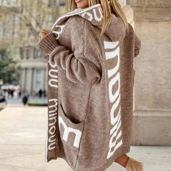 women's knits tees sweater coat chic cold resistant loose fit streetwear sweater cardigan sweater coat 230729, White
women's knits tees sweater coat chic cold resistant loose fit streetwear sweater cardigan sweater coat 230729, White