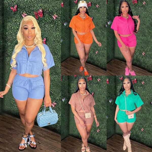 2023 new summer designer women tracksuits two piece set shirt and shorts outfits blouses shirts suit clothing, Gray
2023 new summer designer women tracksuits two piece set shirt and shorts outfits blouses shirts suit clothing, Gray