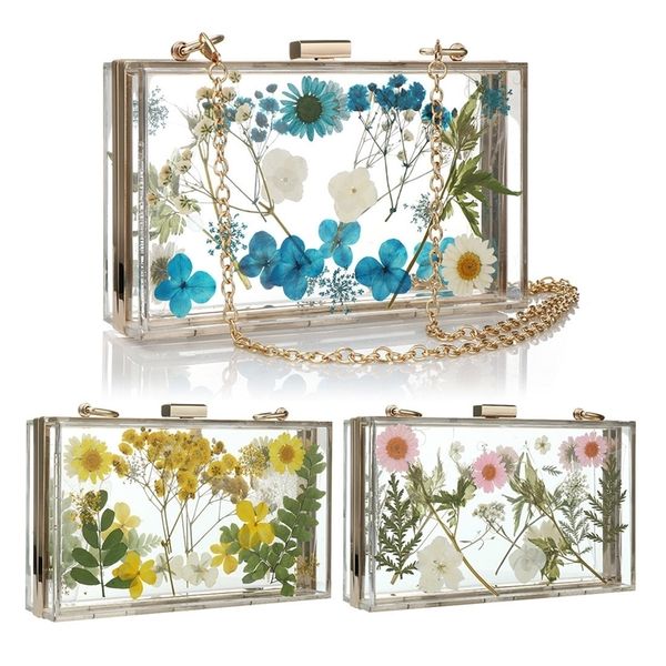 evening bags ins acrylic box bag clutch with chain floral crossbody women party transparent flower 230729
evening bags ins acrylic box bag clutch with chain floral crossbody women party transparent flower 230729