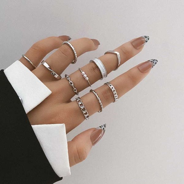 boho retro hollow heart butterfly ring set bohemia gold color moon imitation pearl chain geometric zircon shining women rings 9731, Silver
boho retro hollow heart butterfly ring set bohemia gold color moon imitation pearl chain geometric zircon shining women rings 9731, Silver