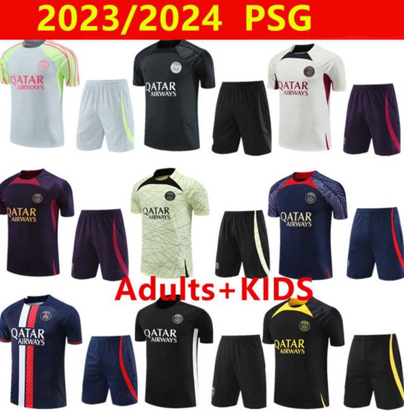 23 24 psgs tracksuit 2023 2024 paris sportswear training suit short sleeved soccer jersey kit uniform chandal sweatshirt sweater sets men fo, Gray
23 24 psgs tracksuit 2023 2024 paris sportswear training suit short sleeved soccer jersey kit uniform chandal sweatshirt sweater sets men fo, Gray