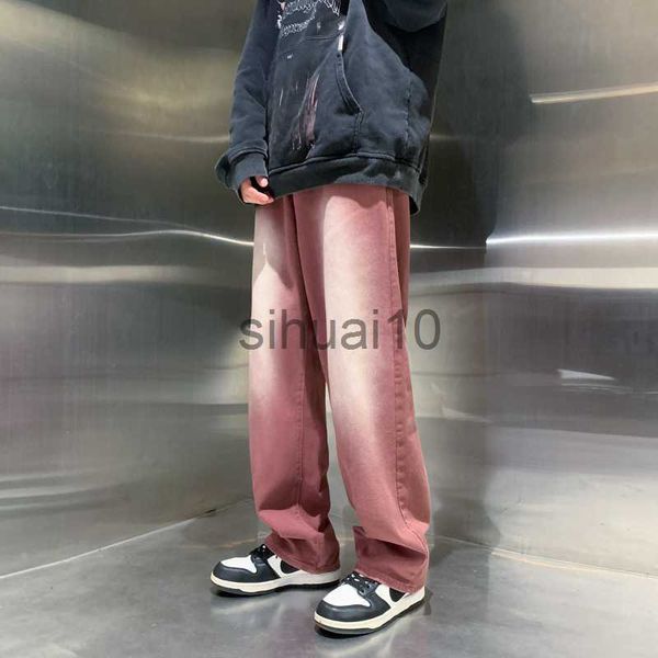 men's jeans 2023 spring new men's retro wine red baggy jeans korean fashion loose oldschool pants y2k high street denim trousers, Blue
men's jeans 2023 spring new men's retro wine red baggy jeans korean fashion loose oldschool pants y2k high street denim trousers, Blue