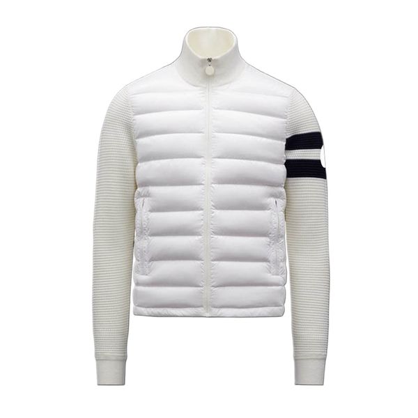 striped sleeve design men knitted jacket winter stand collar mens down jacket arm glue badge mens coat fashion casual knit jackets asian siz, Black
striped sleeve design men knitted jacket winter stand collar mens down jacket arm glue badge mens coat fashion casual knit jackets asian siz, Black