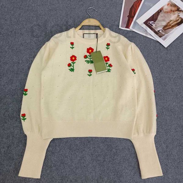 women's knits & tees designer li zhien's spring and autumn embroidery woolen sweater with lantern sleeves long sleeve reduced age, White
women's knits & tees designer li zhien's spring and autumn embroidery woolen sweater with lantern sleeves long sleeve reduced age, White