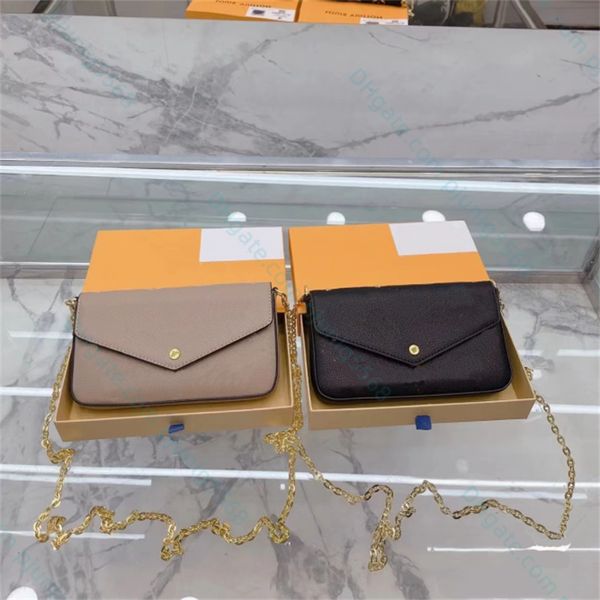 three piece set designer bags luxury cross body bag fashion shoulder bag chain wallet leather embossing handbag clutch totes hobo purses wal
three piece set designer bags luxury cross body bag fashion shoulder bag chain wallet leather embossing handbag clutch totes hobo purses wal