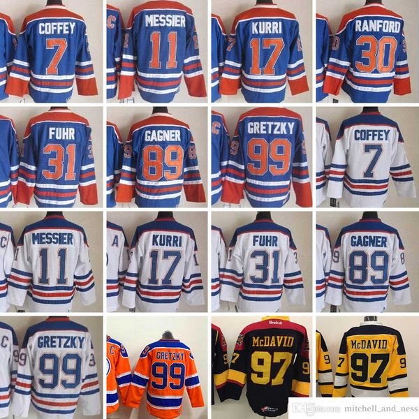 1980 movie vintage hockey 7 paul coffey jerseys ccm embroidery 99 wayne gretzky 11 mark messier jari kurri bill ranford grant fuhr sam gagne, Black;red
1980 movie vintage hockey 7 paul coffey jerseys ccm embroidery 99 wayne gretzky 11 mark messier jari kurri bill ranford grant fuhr sam gagne, Black;red