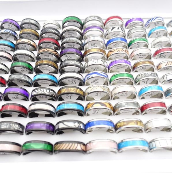 whole 50pcslot stainless steel band rings for men women 8mm shell mix patterns silver black plated fashion jewelry party gift4618199
whole 50pcslot stainless steel band rings for men women 8mm shell mix patterns silver black plated fashion jewelry party gift4618199