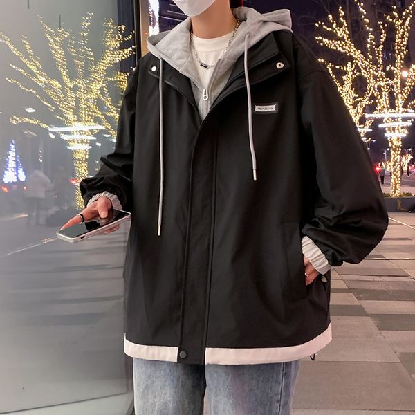 mens jackets hooded mens spring autumn jacket men woman windproof korean fashion loose coats male streetwear casual clothes 230731, Black;brown
mens jackets hooded mens spring autumn jacket men woman windproof korean fashion loose coats male streetwear casual clothes 230731, Black;brown