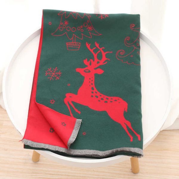 scarves autumn and winter new elk double sided imitation cashmere women's jacquard fashion versatile shawl christmas gift scarf, Blue;gray
scarves autumn and winter new elk double sided imitation cashmere women's jacquard fashion versatile shawl christmas gift scarf, Blue;gray