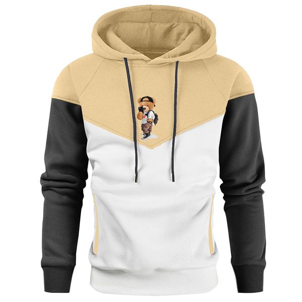 gentleman selfie teddy bear in a vintage sports mens hoodies hip hop street pullover o-neck fashion hoody cartoons loose sweatshirt, Black
gentleman selfie teddy bear in a vintage sports mens hoodies hip hop street pullover o-neck fashion hoody cartoons loose sweatshirt, Black