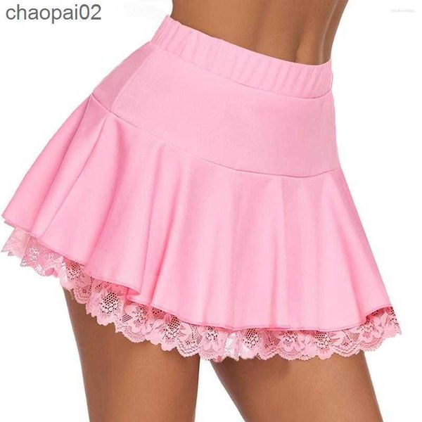 skirts women's pleated mini skirt high elastic waist lace ruffles short party street sports flared a-line solid color, Black
skirts women's pleated mini skirt high elastic waist lace ruffles short party street sports flared a-line solid color, Black