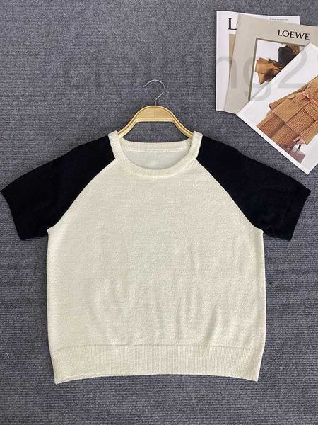 women's knits & tees designer temperament black white contrast knitted 2023 new pullover round neck short sleeve sweater splice commute
women's knits & tees designer temperament black white contrast knitted 2023 new pullover round neck short sleeve sweater splice commute