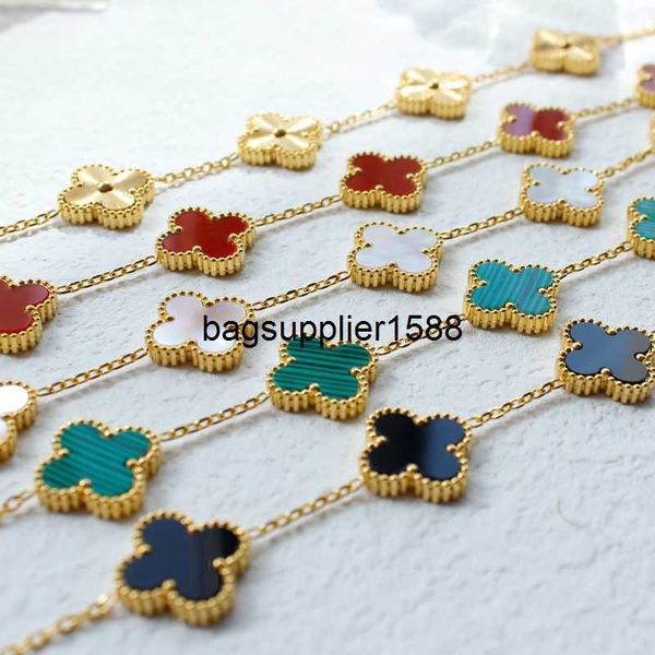2023 new double sided four-leaf clover five flower bracelet girl diy four-leaf clover titanium steel handwear luxury gifts to your girlfrien, Black
2023 new double sided four-leaf clover five flower bracelet girl diy four-leaf clover titanium steel handwear luxury gifts to your girlfrien, Black