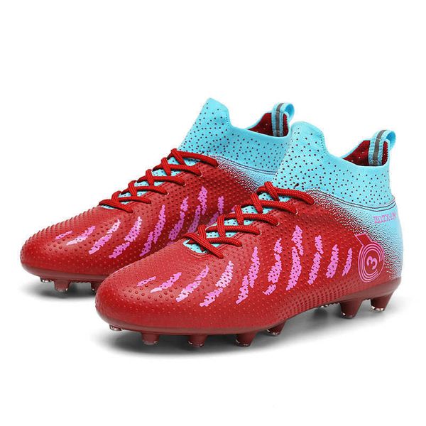 high kids football boots youth tf ag soccer shoes children's sports sneakers boys girls training shoes red navy blue
high kids football boots youth tf ag soccer shoes children's sports sneakers boys girls training shoes red navy blue