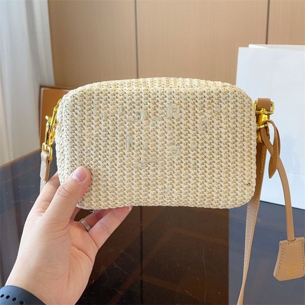 new fashion straw camera bag designer shoulder bag summer beach tote bag women's crossbody bag fashion purse raffia woven bag 5 colors
new fashion straw camera bag designer shoulder bag summer beach tote bag women's crossbody bag fashion purse raffia woven bag 5 colors